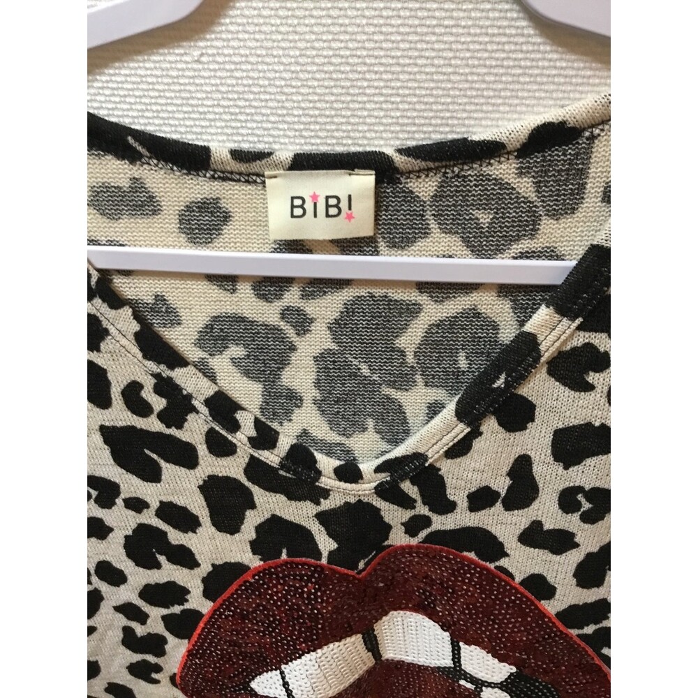 BIB! Boutique Shirt NWOT Sequined Front Size XL - Picture 2 of 8